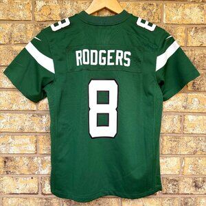 boys youth size M Aaron Rodgers New‎ York Jets #8 NFL Green Nike Jersey Youth